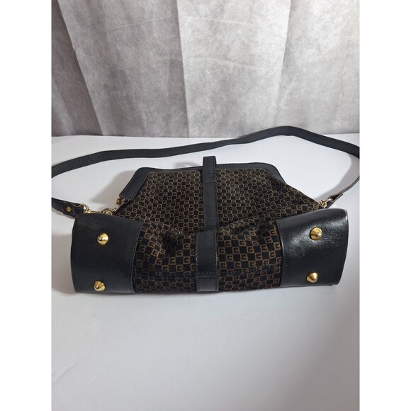 RONORA Vtg Suede Genuine Leather Y2K Shoulder Bag Handbag Purse Made In Italy - Picture 7 of 15